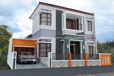 desain rumah modern 2 lantai