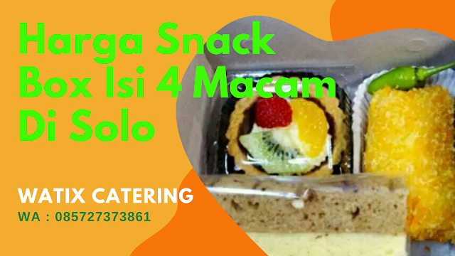 Harga Snack Box Isi 4 Macam Solo