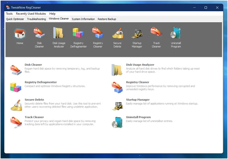 TweakNow RegCleaner : Διαγράψτε  άχρηστες καταχωρήσεις από το μητρώο των Windows