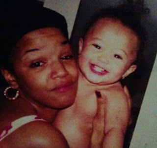 Coi Leray's childhood picture with her mother