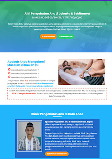 landing page blogspot