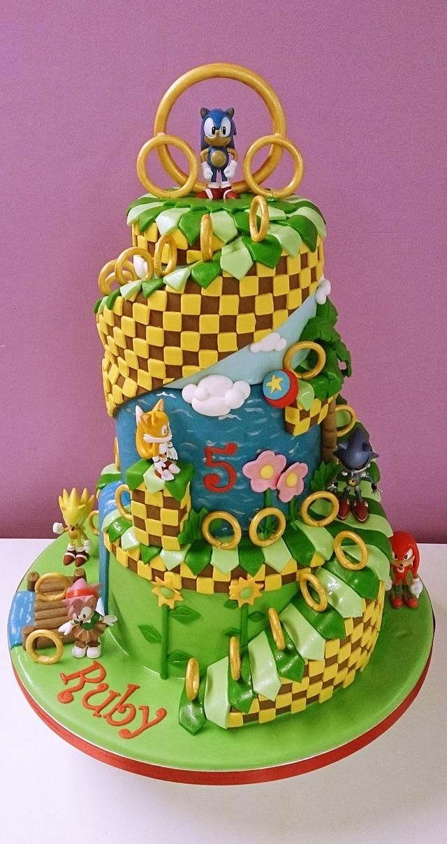 sonic birthday cake ideas