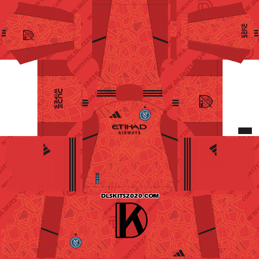 New York City FC Kits 2022-2023 MLS Soccer - Dream League Soccer Kits (Goalkeeper Away)