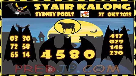 Prediksi Sydney Kalong Keramat Jumat 27-Oktober-2023