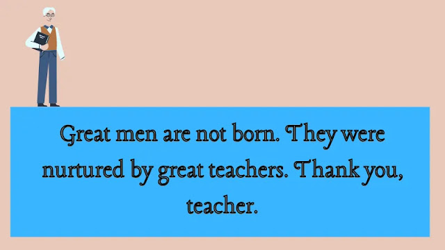 Teacher quotes from students