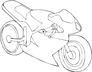 motorbike coloring page