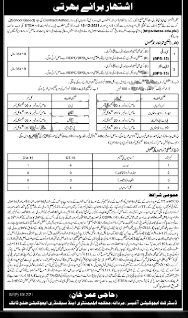 Education Department Jobs 2021 - 10000 Teaching Jobs