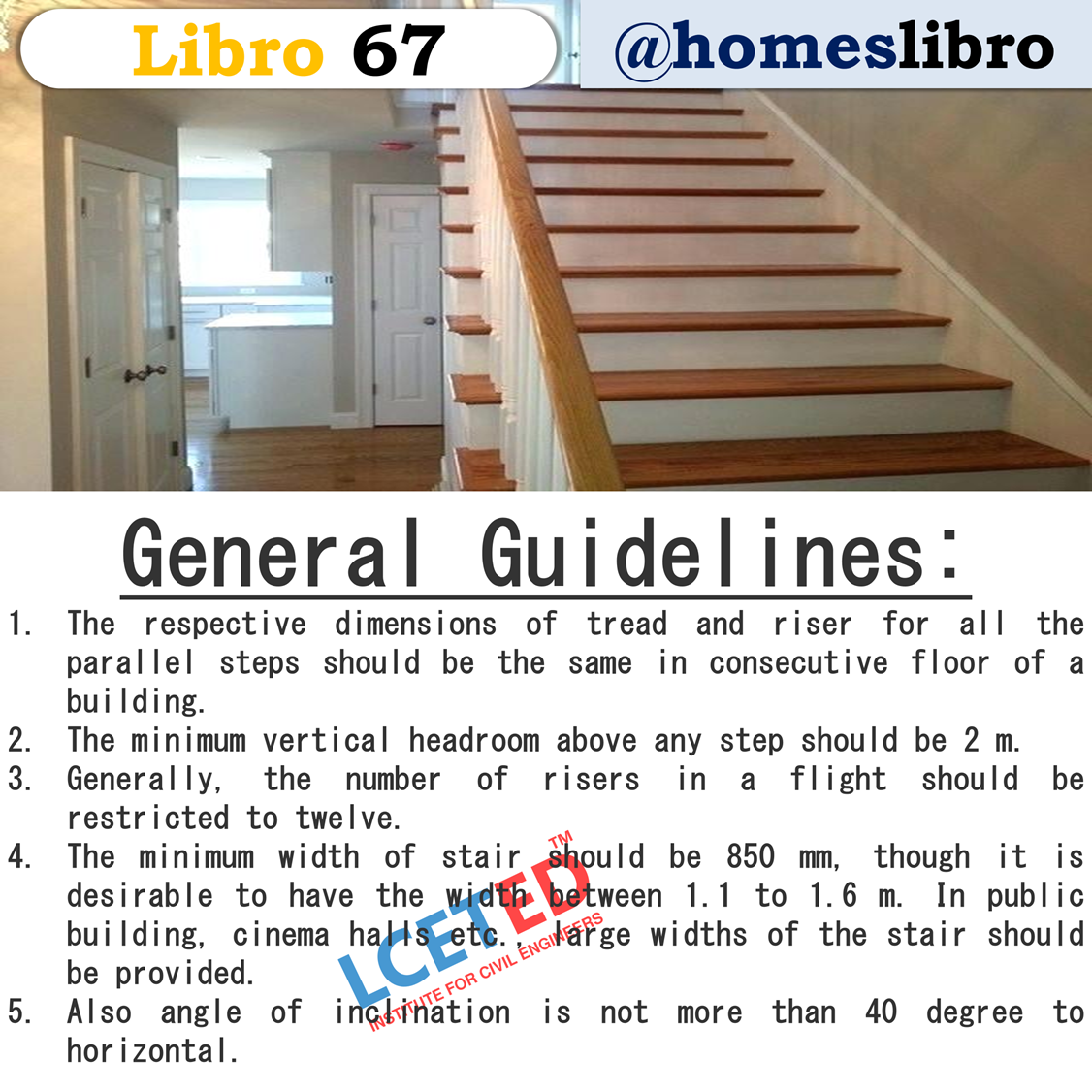GENERAL GUIDELINES STAIRCASE DESIGN