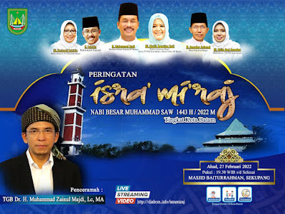 Peringatan Isra' Mi'raj 1443 H, Pemko Batam Datangkan TGB Muhammad Zainul Majdi