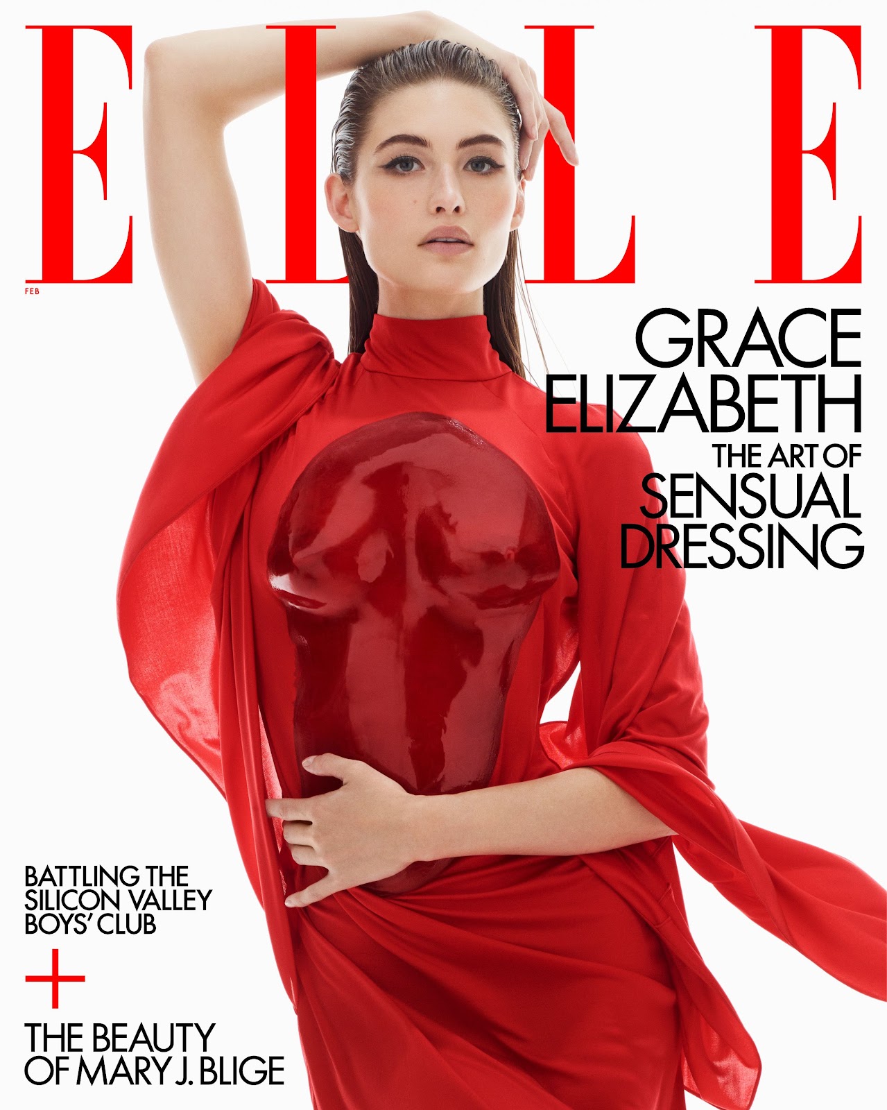 Grace Elizabeth in Elle US February 2022 by Solve Sundsbo