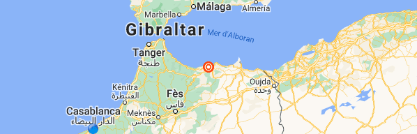 Maroc- deux secousses telluriques à la province de Driouch