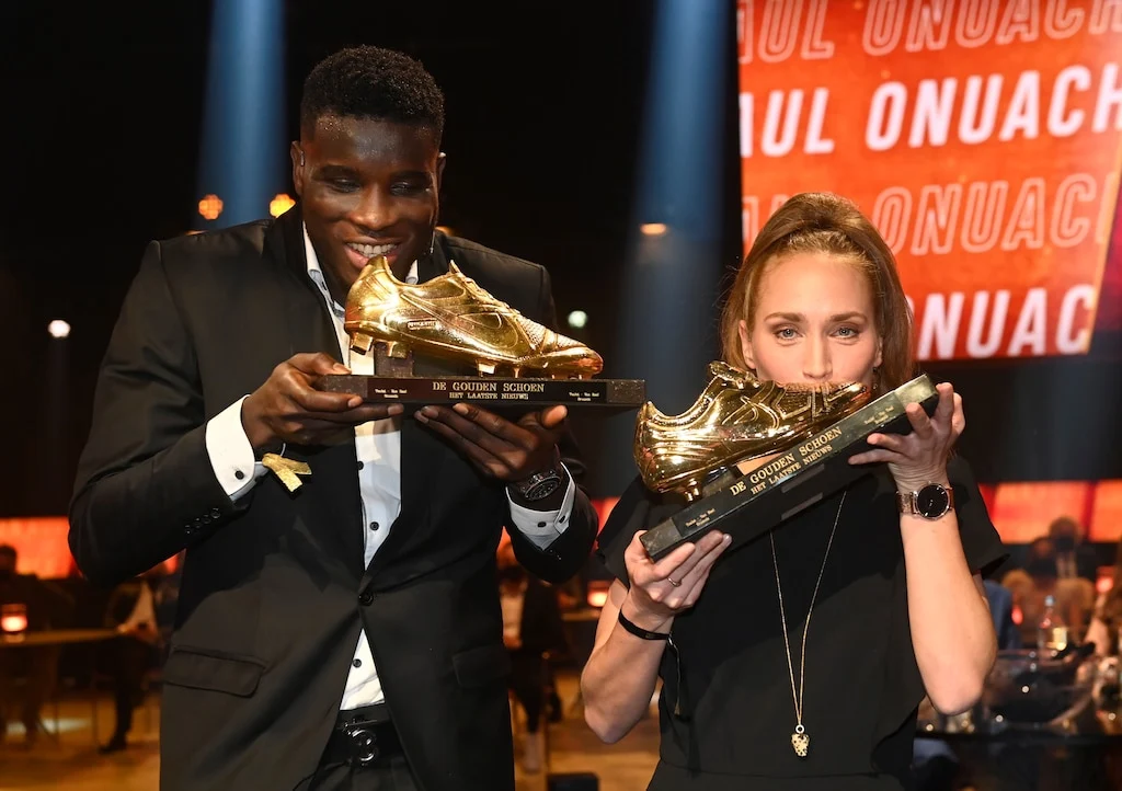 Nigeria striker Paul Onuachu wins 2021 Belgian Golden Shoe award