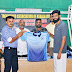 Ameer Vayalar Receiving the official Jersey of state coach's license program. #Ameer Vayalar #ameer vayalar #ameervayalar # AMEER VAYALAR