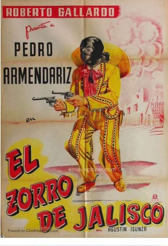 Alguns filmes e séries do Zorro produzidos fora dos Estados Unidos