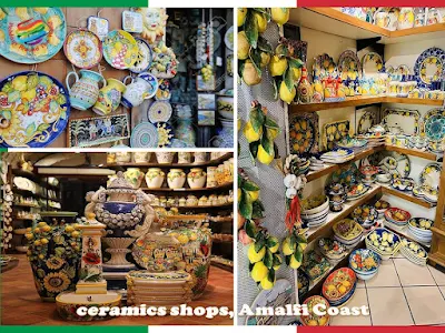 Ceramics shops, Amalfi Coast