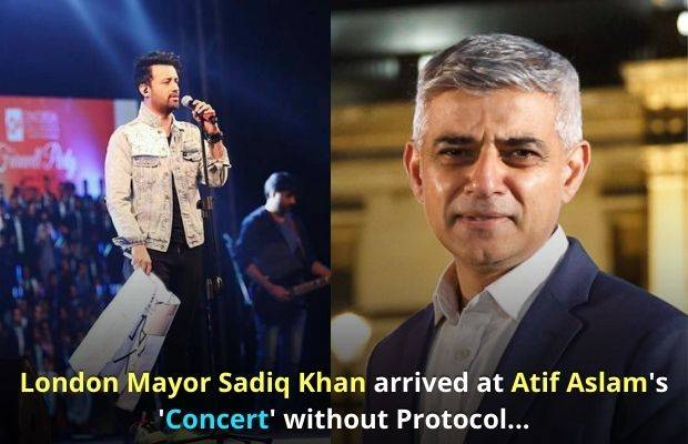 London Mayor Sadiq Khan arrived at Atif Aslam's concert without protocol