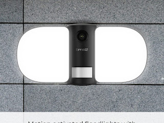 motion-activated floodlight camera