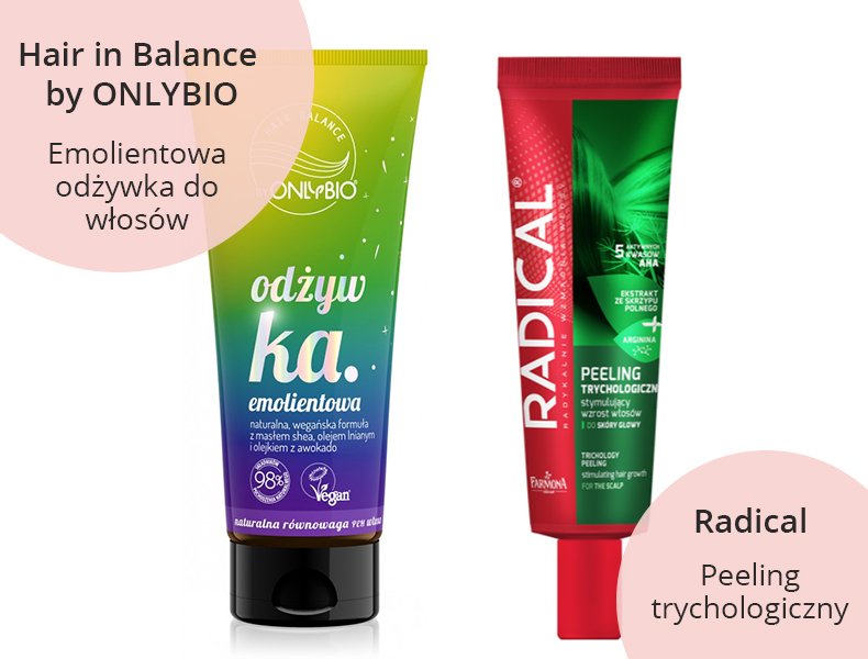 onlybio emolientowa odżywka peeling radical