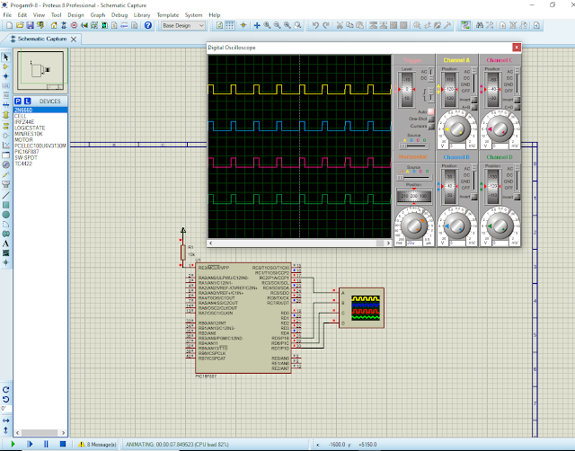 PWM Pulse Steering in PIC16F887