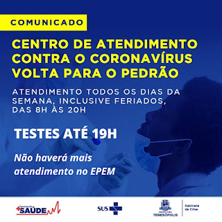 Centro de Atendimento contra o Coronavírus de Teresópolis volta a funcionar no Pedrão