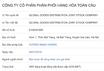 Công ty CP PP hàng hoá Toàn Cầu