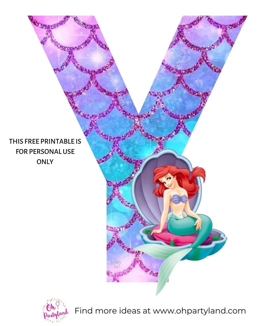 free-printable-little-mermaid-alphabet-letter-y