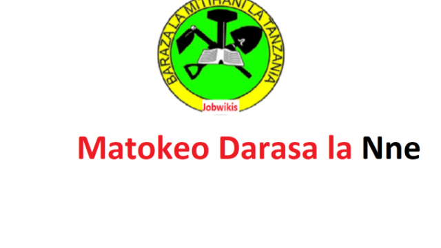 NECTA Standard Four Results | Matokeo ya Darasa la Nne 2021/2022