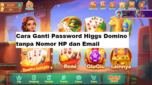 Cara Ganti Password Higgs Domino tanpa Nomor HP dan Email