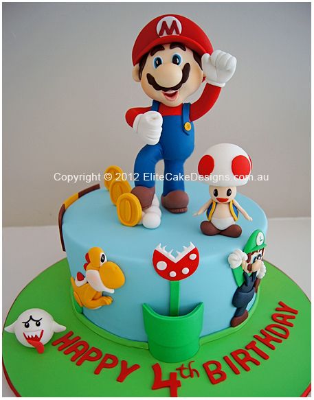 super mario birthday cake ideas