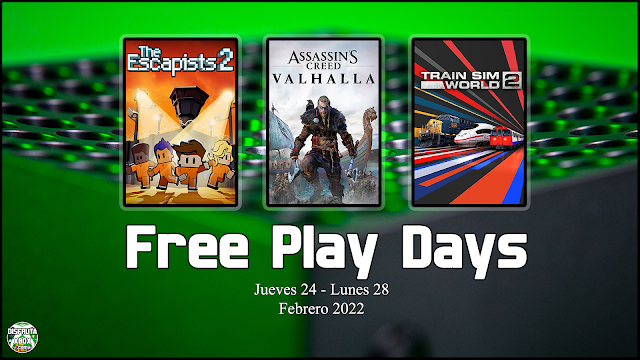 Días de juego gratis (del 24 al 28 febrero 2022) #freeplaydays