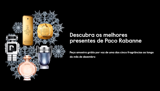 Peça Amostra Grátis das Fragrâncias de Paco Rabanne