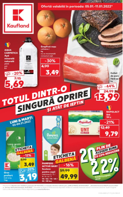 Kaufland Promotii + Catalog - Brosura 5-11.01 2022 →   Un voucher garantat de 22 de lei pe care îl poți activa până pe 20.01.2022