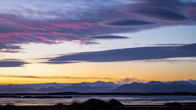 Wallpaper PC Snow Mountain Lake, Twilight Sky, Sunset