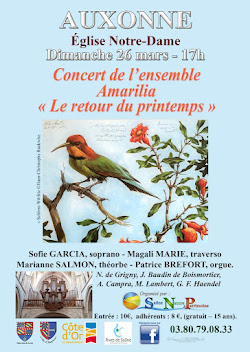 Concert de l'ensemble Amarilia, 26 mars 23, 17h