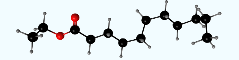 Figura 6‑11.   Ejemplo de un ácido éster llamado etil undecanoato.