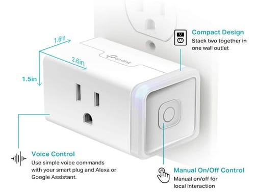 Kasa Smart Home Wi-Fi Outlet Works with Alexa Echo