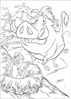 Lion king coloring page