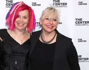 Karin Winslow with her spouse Lana Wachowski