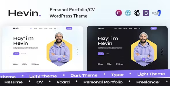 Best Personal Portfolio CV WordPress Theme