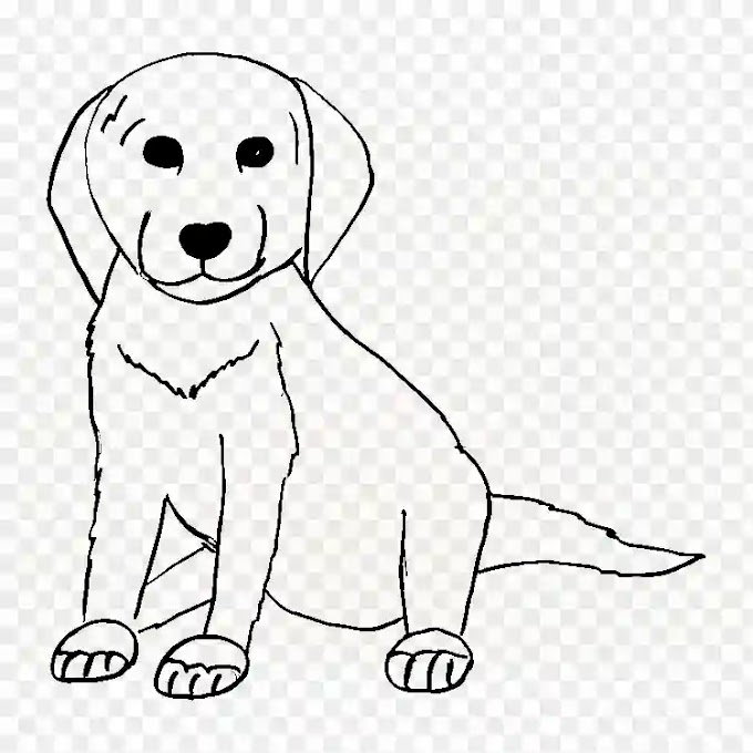 Dog Clipart Black and White - Transparent PNG Images Free