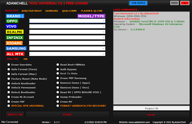 ADANICHELL UNIVERSAL TOOL V2.1