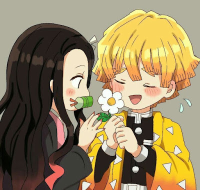 Kumpulan Gambar Nezuko x Zenitsu Kimetsu No Yaiba