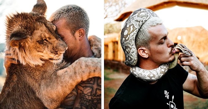 A young man from Switzerland quit his job, sold everything and moved to Africa to save wild animals   