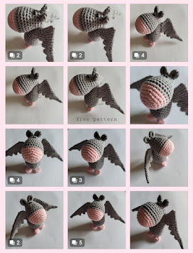 Little crocheted bat