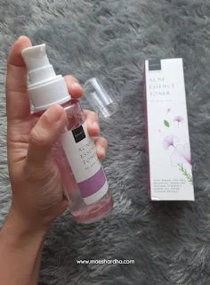 botol scarlett acne essence toner