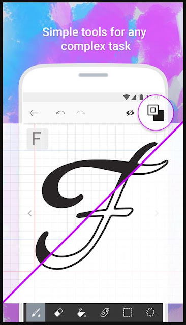 cara buat dan kreasikan tulisan android dengan fonty