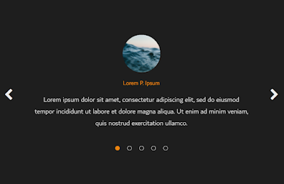 Testimonial Slider Using HTML,CSS and JavaScript on Codepen