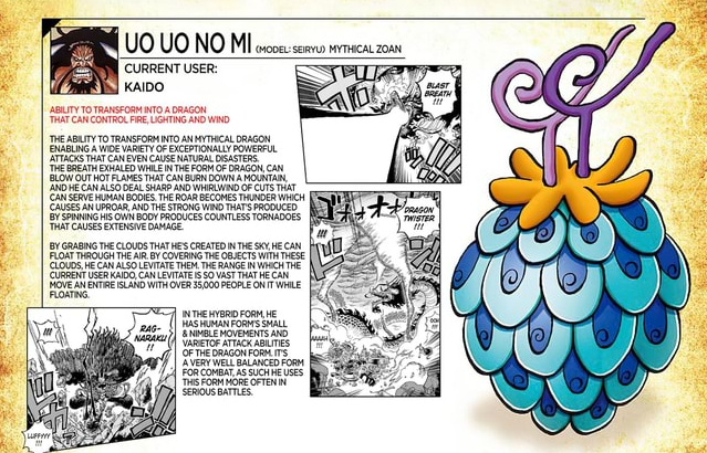 Bentuk Buah Iblis Kaido Dan Yamato, Bentuknya Dari One Piece Magazine 13