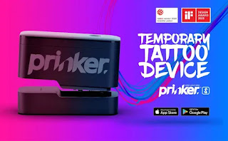 Prinker impressora portátil que faz tatuagem temporária