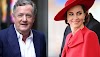 Piers Morgan reacts as Kate Middleton returns home after surgery